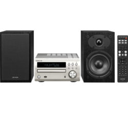 DENON  DM-40DAB Traditional Hi-Fi System- Silver